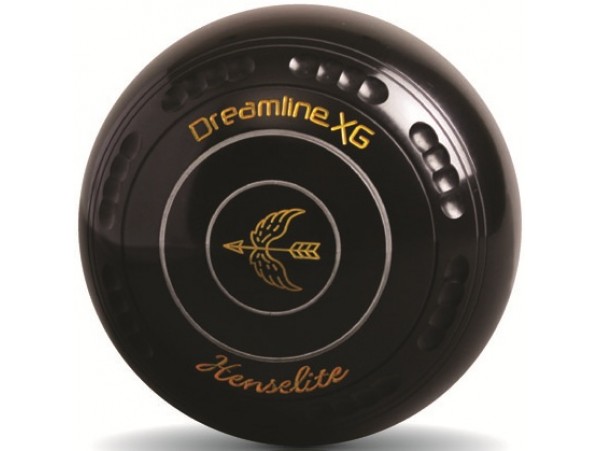 HENSELITE DREAMLINE XG BLACK LAWN BOWLS